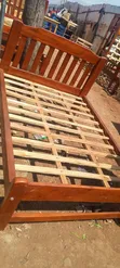 4x6 Brown Bed Frame - 1