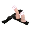 Double Strap-On Dildo for Couples - Brown - 3