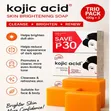 Kojic Acid Skin Brightening Soap - Trio Pack - 3