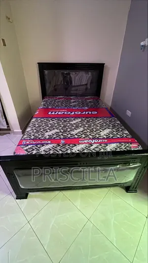 4x6 Bed Frame - Gray & Black