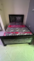 4x6 Bed Frame - Gray & Black - 1