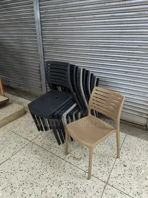 Monolith Plastic Dining Chairs (Set of 4)