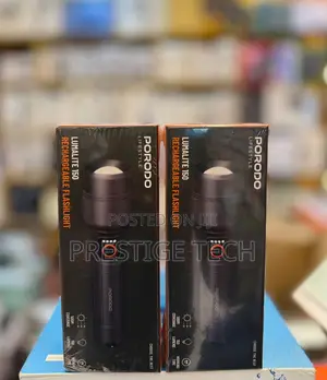 Porodo Lumalite 150 Rechargeable Flashlight Torch 30W