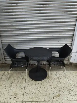 Plastic Dining Table and 2 Chairs Set