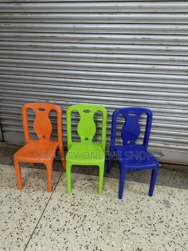 Colorful Kids Plastic Chairs - Orange - 1