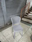 Gray Ratten Plastic Dining Chairs (Set of 4) - 2