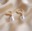Stillness Delicate Hoop Earrings - 1