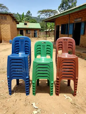 Cybersit Plastic Armless Chairs (Green)
