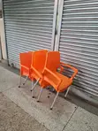 Aluminium Legs Plastic Dining Chairs (Set of 4) - 2