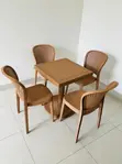Stackable Plastic Table and Chairs - 1