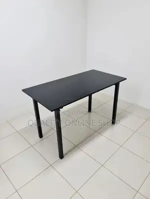 120cm Black Wooden Foldable Dining Table