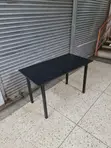 120cm Black Wooden Foldable Dining Table - 2