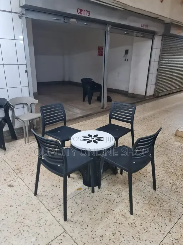 Club Bars Plastic Table and Chairs - 1