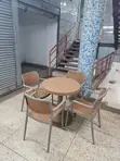 Outdoor Plastic Table and Chairs - 2