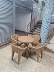 Restaurant Plastic Table and Chairs - 1