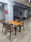 Metallic Stand Dining Table and 4 Chairs - 2