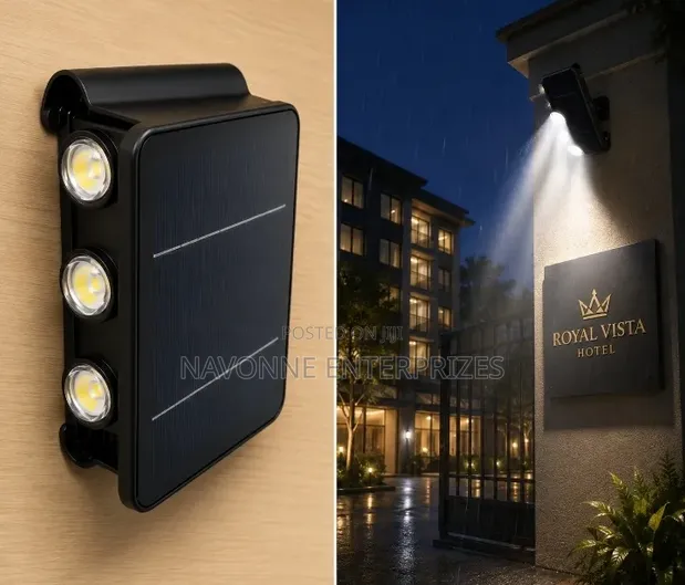 Outdoor Waterproof Solar Wall Light with Motion Sensor - 1