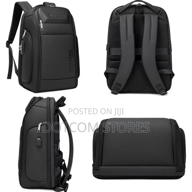 Waterproof Anti-Theft Laptop Backpack with USB Port & Lock - 1