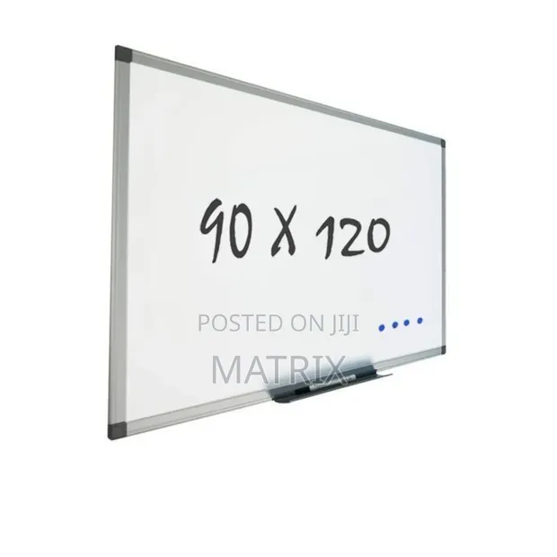 Whiteboard (90cm x 120cm) with Markers and Eraser - 1