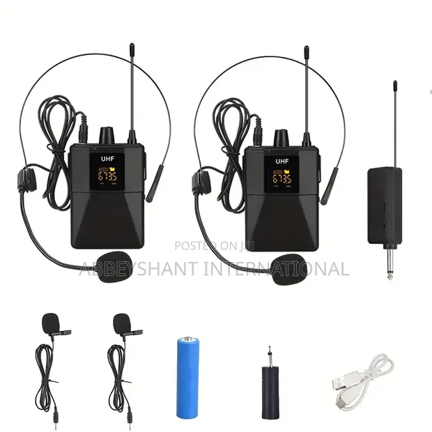 Accurian Dual UHF Wireless Microphone System - 1