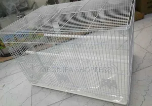 White Rectangular Bird Cage