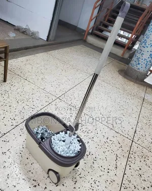 Spin Mop and Bucket Set with Stainless Steel Wringer