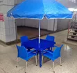 6-in-1 Plastic Chairs and Table Combo for Garden or Hotel - 1