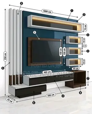 Customized TV Stand/Wall Unit in Any Colour