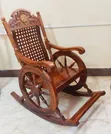 Roman Empire Wooden Rocking Chair - 2