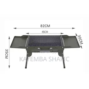 Portable Briefcase Charcoal BBQ Grill - Green