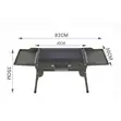 Portable Briefcase Charcoal BBQ Grill - Green - 1
