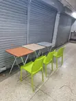 Foldable Reading Table and Chair Set - 2