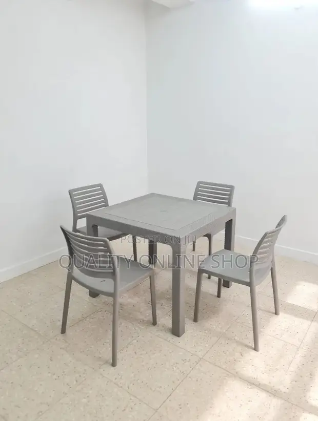 Restaurant Plastic Table and Chairs (Brand New) - 1