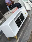 Wood-Mode White TV Stand - 2