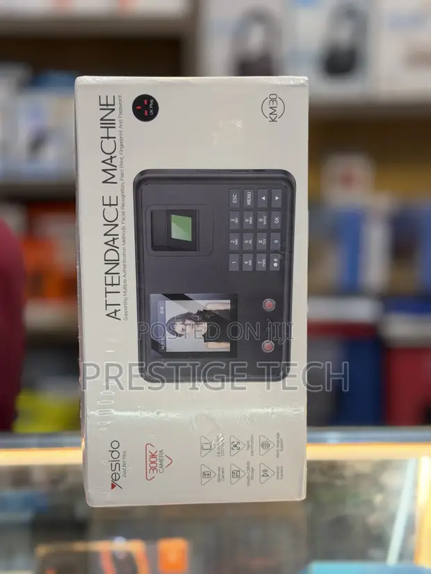 Yesido Biometric Attendance Machine - Face, Fingerprint, Palm, Card, Password - 1