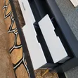 Black Glass Center Table with Gold Accents (60cm x 115cm) - 2