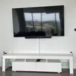 White LED TV Stand Unit - 180cm Length - 2