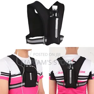 3M Reflective Running Vest with Water Bottle Pouch
