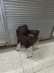 Cafe Steel Legs Plastic Chairs - 2