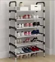 Brand New Stainless Steel Shoe Racks (6 Tiers) - 1