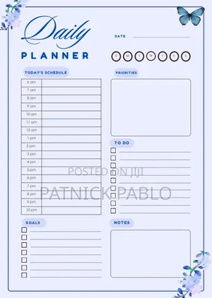 Customizable Daily Planner (PDF)
