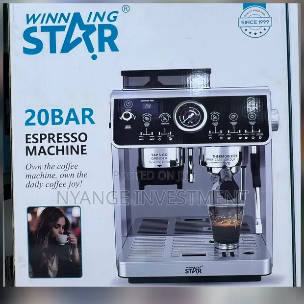 Winning Star ST-9714 20-Bar Semi-Automatic Espresso Machine - 1