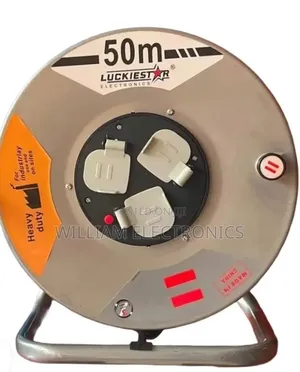 Luckie Star 50M Heavy-Duty Industrial Extension Cable Reel