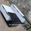 Black and White Center Table and TV Stand Set - 2