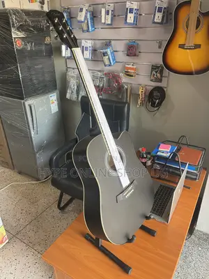 Brand New Rythim Acoustic Guitar - Black