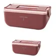 Contemporary Bento-Style Lunch Box with Integrated Handle - 2