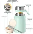 Premium Insulated Stainless Steel Food Jar with Folding Spoon - 1