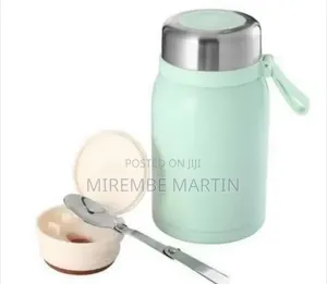 Premium Insulated Stainless Steel Food Jar with Folding Spoon