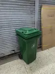 240 Litre Forest Green Plastic Dust Bin - 2