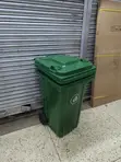 240 Litre Forest Green Plastic Dust Bin - 3